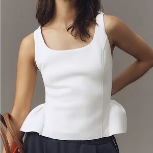 Maeve Peplum Tank Top NWT
